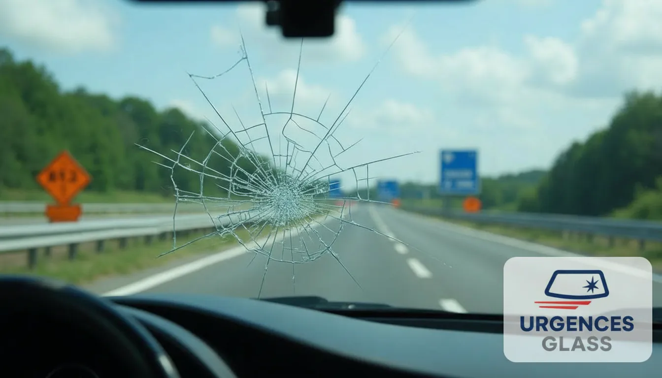 Pare-brise fissuré sur autoroute A13, A86 : que faire ?