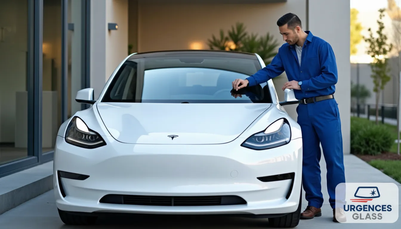 Remplacement pare-brise Tesla et véhicules électriques 2026