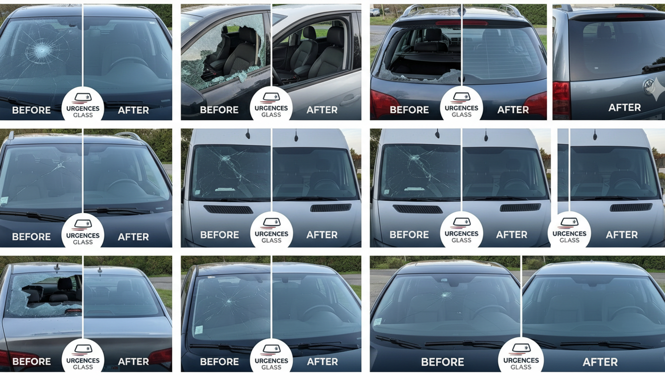 Intervention pare-brise Hummer H3 à Pantin